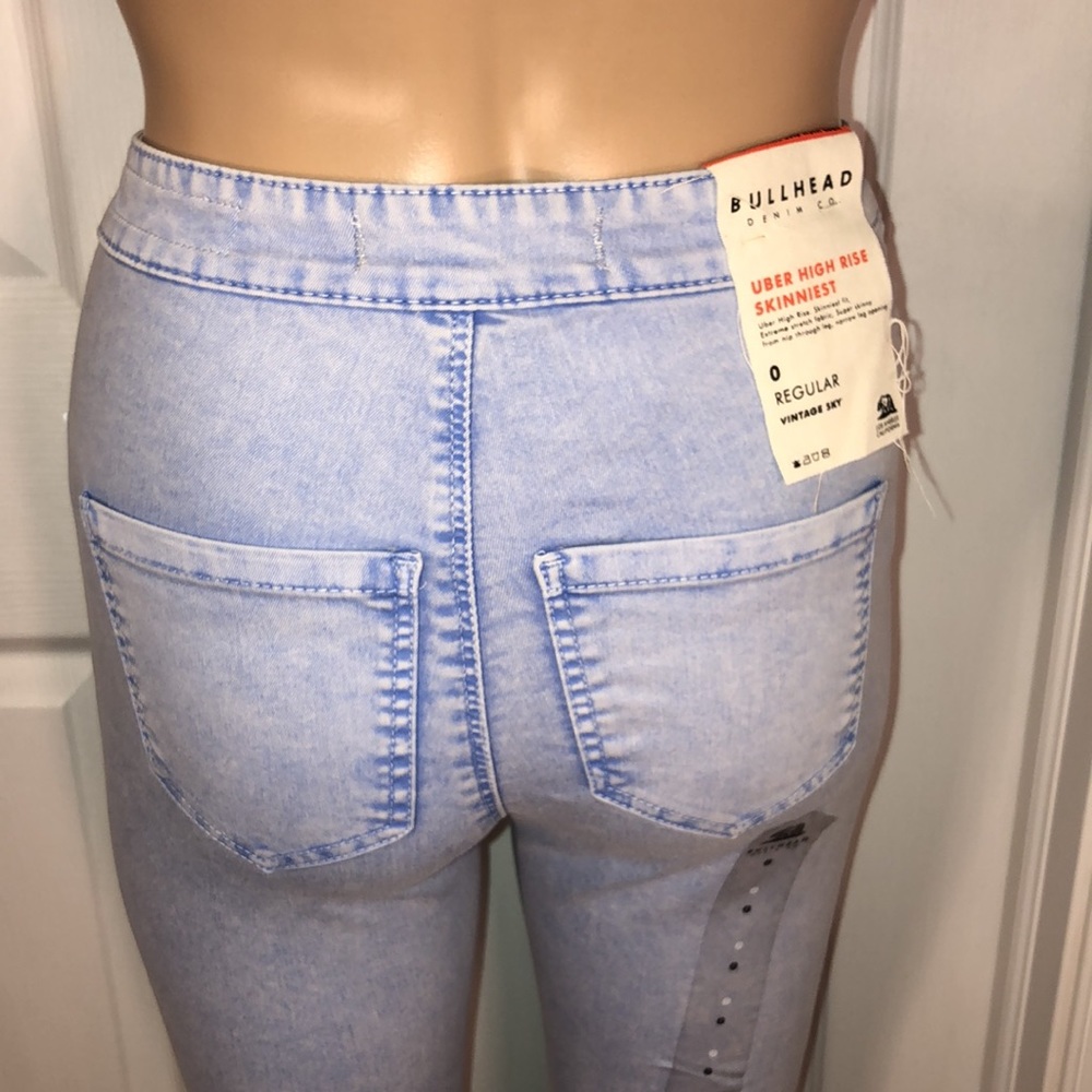 Bullhead "Uber High Rise" Skinniest" Jeans. NWT. 0 - Picture 6 of 13